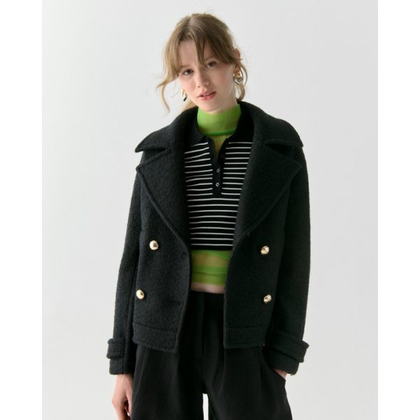 Kate Spade Wool Cropped Peacoat - Preorder