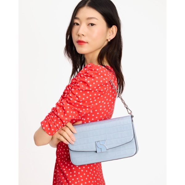 Kate Spade Dakota Croc-embossed Medium Convertible Shoulder Bag - Preorder