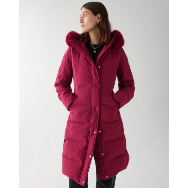 Kate Spade Long Parka With Faux Fur Trim - Preorder