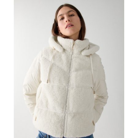 Kate Spade Cropped Sherpa Puffer - Preorder