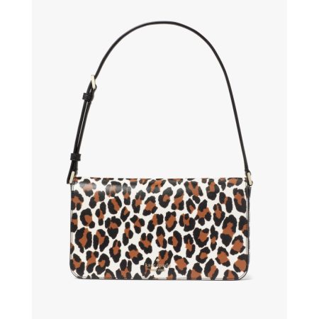 Kate Spade Staci Spotted Animal Printed Medium Flap Shoulder Bag - Preorder