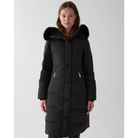 Kate Spade Long Parka With Faux Fur Trim - Preorder