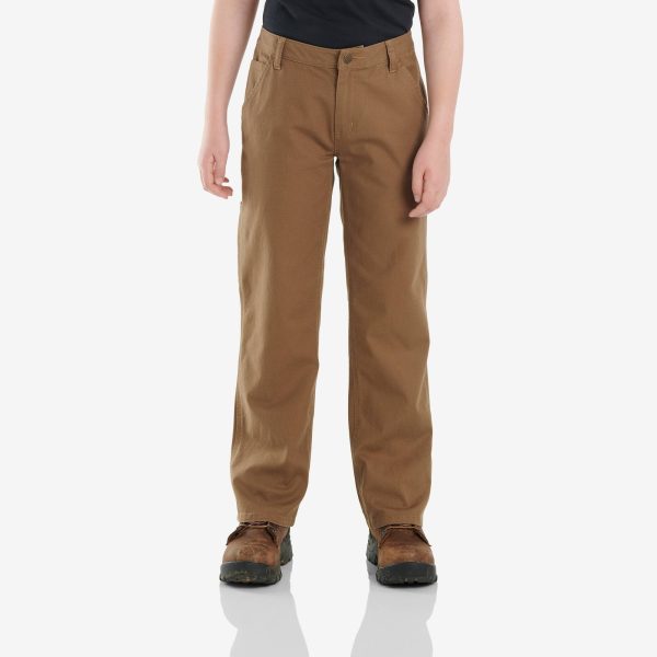 Carhartt Boys' Rugged Flex® Loose Fit Canvas Utility Boot-Cut Work Pant (Child/Youth)