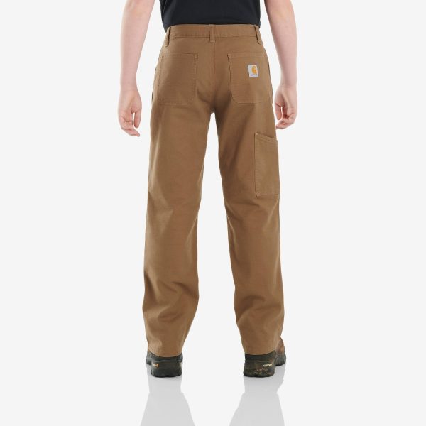 Carhartt Boys' Rugged Flex® Loose Fit Canvas Utility Boot-Cut Work Pant (Child/Youth)