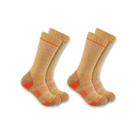 Carhartt Midweight Synthetic-Wool Blend Boot Sock 2-Pack