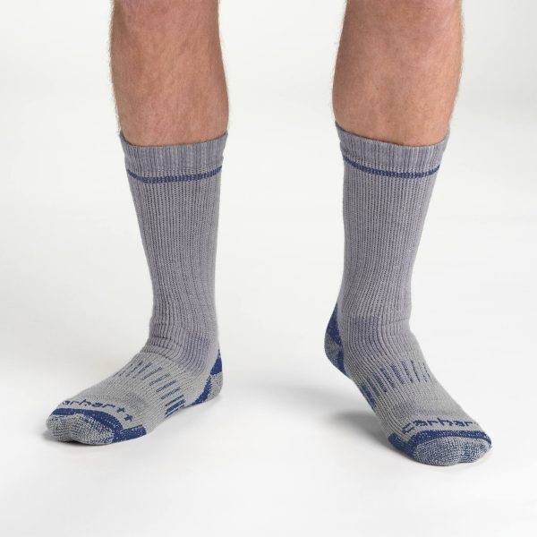 Carhartt Midweight Synthetic-Wool Blend Boot Sock 2-Pack