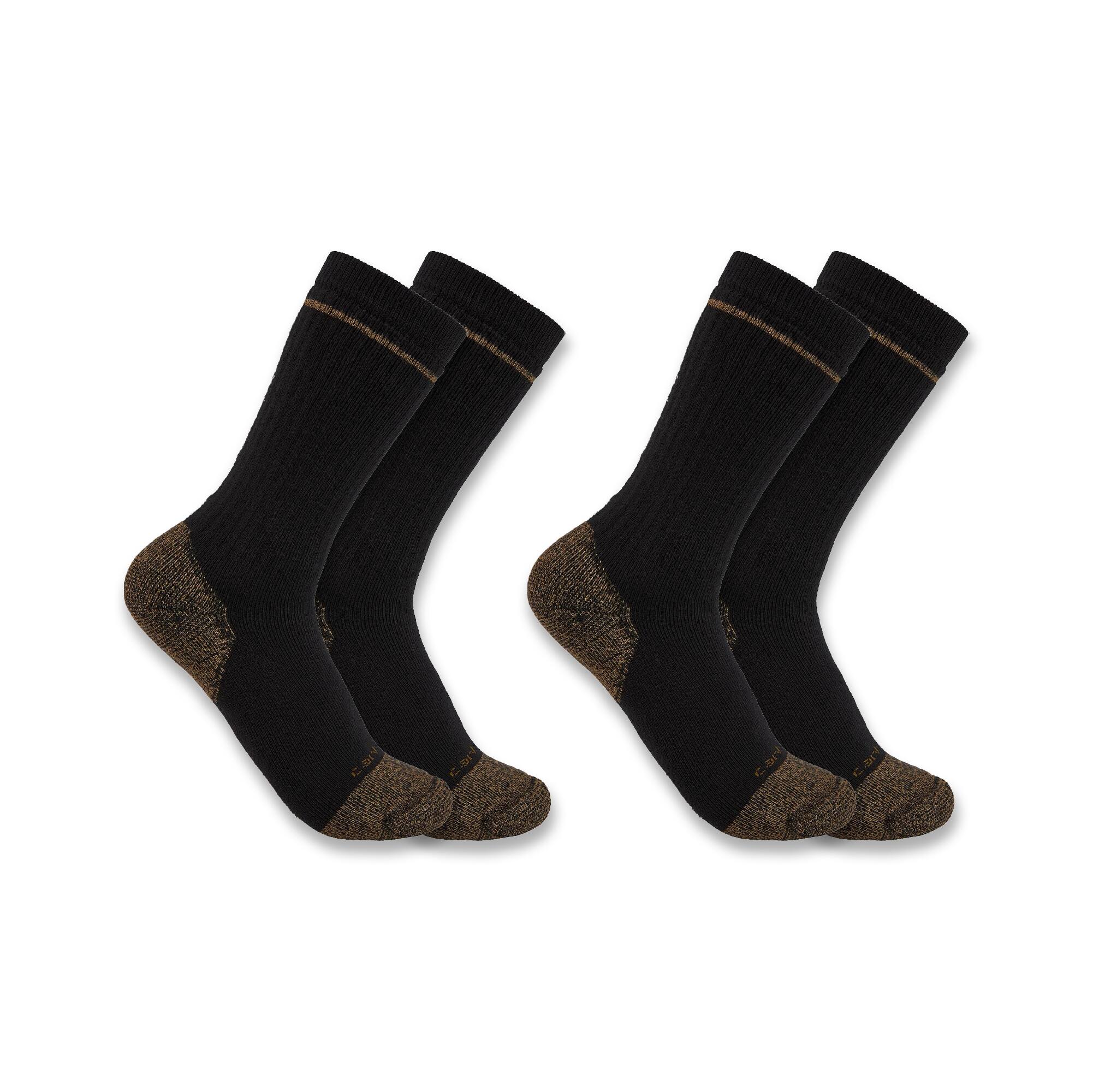 Carhartt Midweight Cotton Blend Steel Toe Boot Sock 2-Pack