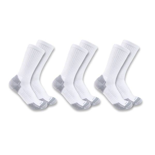 Carhartt Midweight Cotton Blend Crew Sock 3-Pack