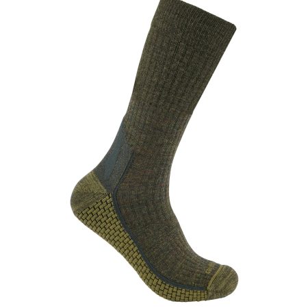 Carhartt Force® Grid Midweight Merino Wool Blend Crew Sock