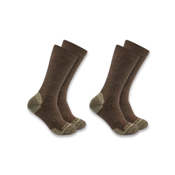 Carhartt Midweight Synthetic-Wool Blend Crew Sock 2-Pack