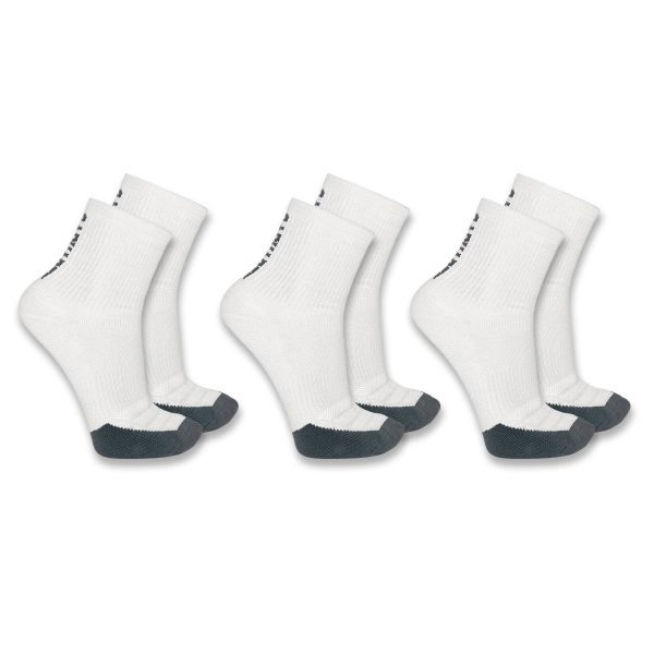 Carhartt Force® Midweight Logo Short Crew Sock 3-Pack