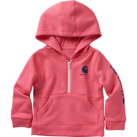 Carhartt Girls' Long-Sleeve Half-Zip Sweatshirt (Baby/Toddler)