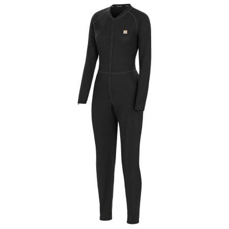Carhartt Women's Midweight Cotton Blend Waffle Zip Front Union Suit