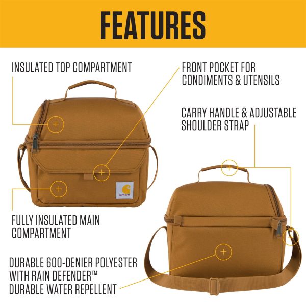 Carhartt Insulated 12 Can Two Compartment Lunch Cooler