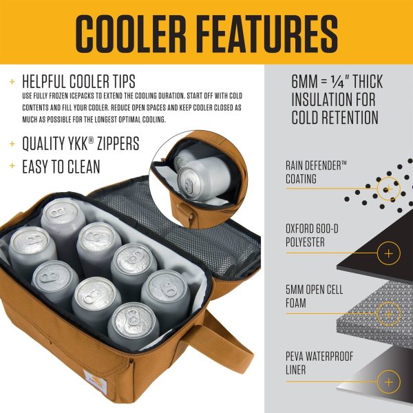 Carhartt Insulated 12 Can Two Compartment Lunch Cooler