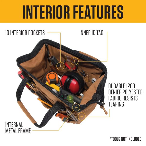 Carhartt 14-Inch 25 Pocket Heavyweight Tool Bag