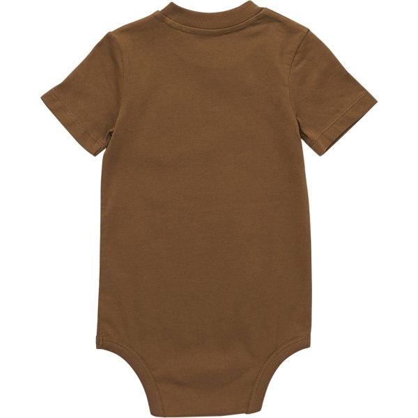 Carhartt Kids' Short Sleeve Pocket Bodysuit (Baby)