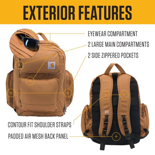 Carhartt 35L Triple-Compartment Backpack