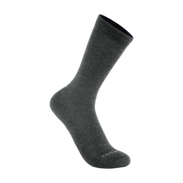 Carhartt Midweight Synthetic-Wool Blend Mountain Crew Sock 2-Pack
