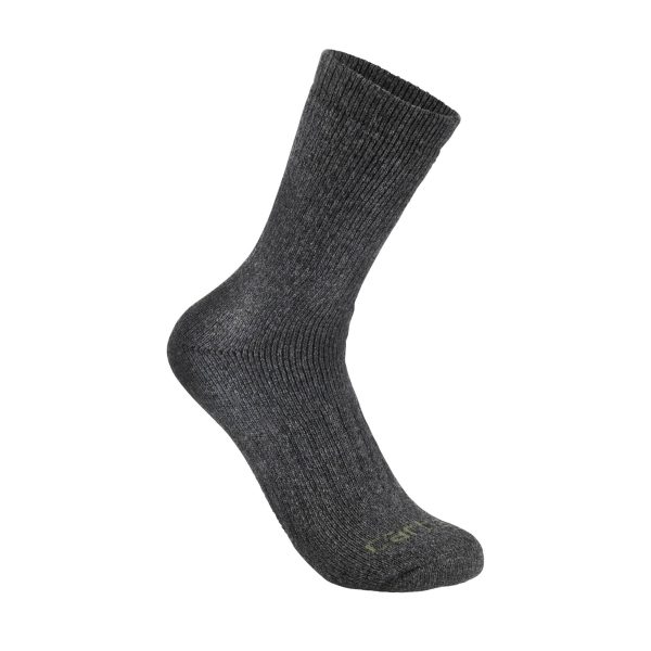 Carhartt Midweight Synthetic-Wool Blend Colorblock Crew Sock 2-Pack