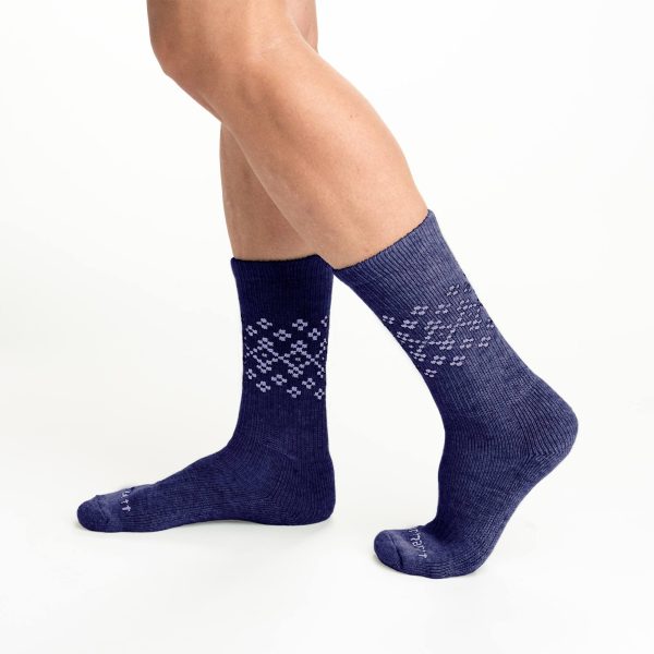 Carhartt Women's Midweight Synthetic-Wool Blend Fairisle Crew Sock 2-Pack