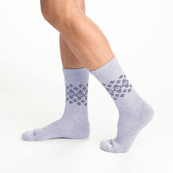 Carhartt Women's Midweight Synthetic-Wool Blend Fairisle Crew Sock 2-Pack