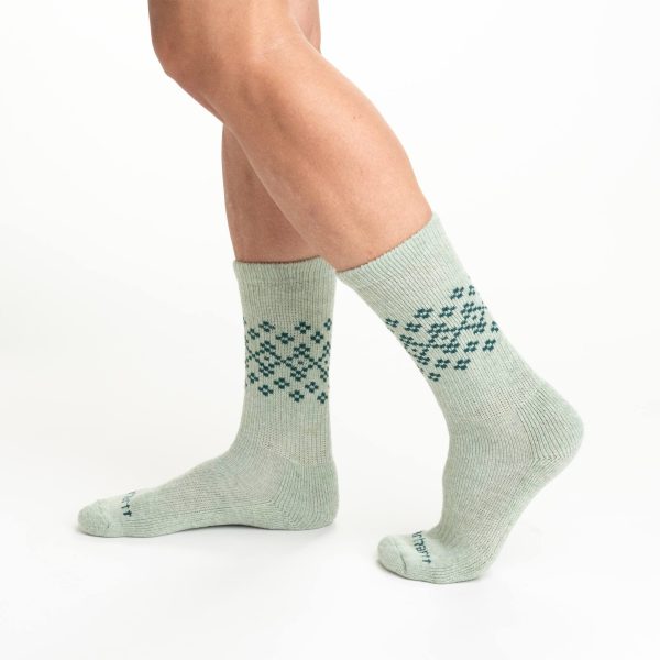 Carhartt Women's Midweight Synthetic-Wool Blend Fairisle Crew Sock 2-Pack