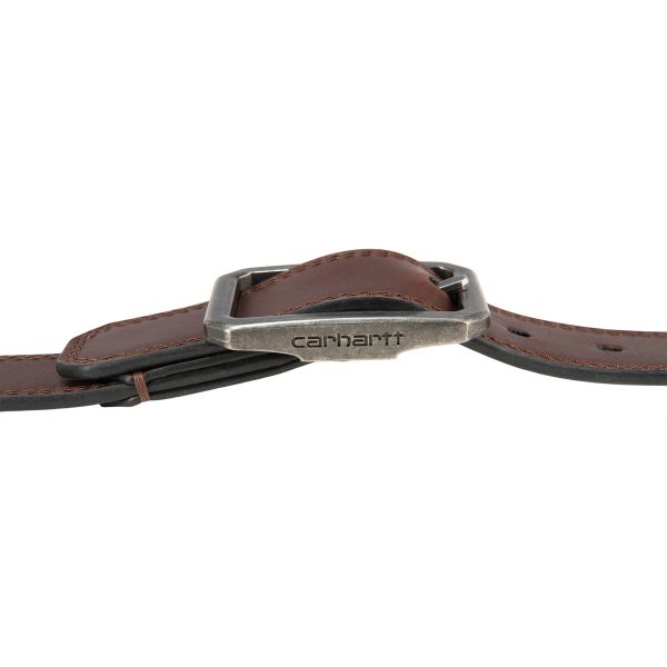 Carhartt Leather Reversible Center Bar Buckle Belt