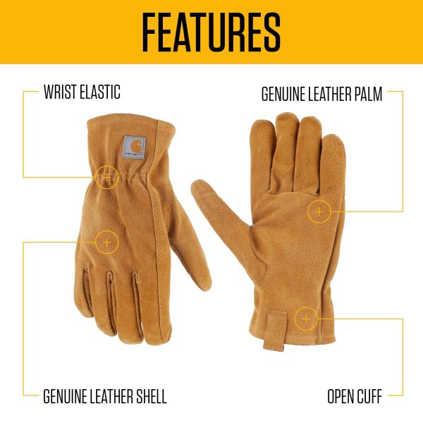 Carhartt Leather Open Cuff Glove