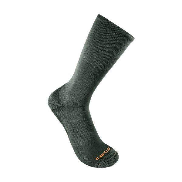 Carhartt Women's Midweight Cotton-Tencel Comfort Crew Sock 3-Pack