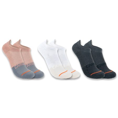 Carhartt Women's Midweight No Show Sock 3-Pack