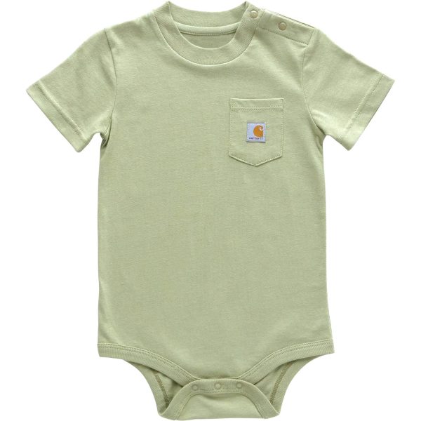 Carhartt Kids' Short Sleeve Pocket Bodysuit (Baby)