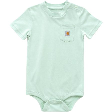 Carhartt Kids' Short Sleeve Pocket Bodysuit (Baby)