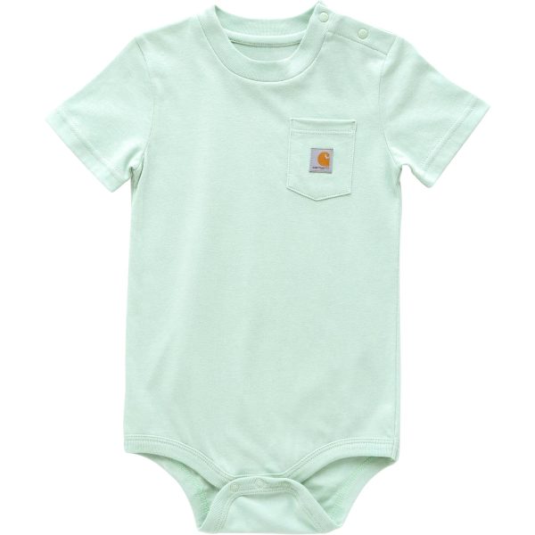 Carhartt Kids' Short Sleeve Pocket Bodysuit (Baby)
