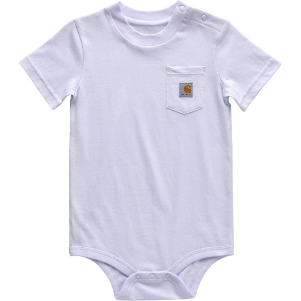 Carhartt Kids' Short Sleeve Pocket Bodysuit (Baby)