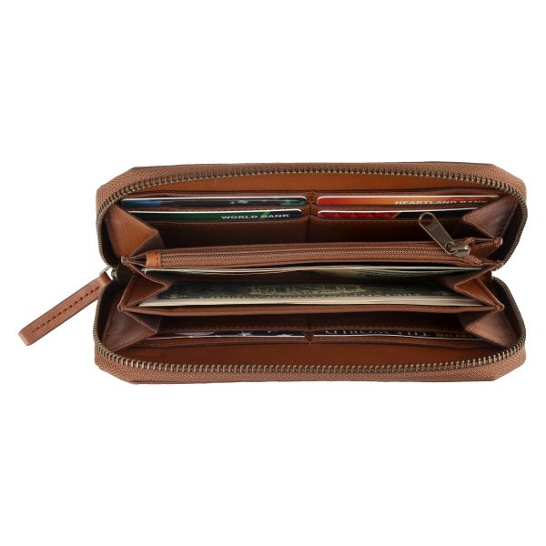 Carhartt Women's Leather Clutch Wallet