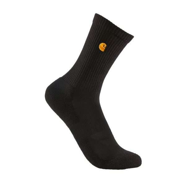 Carhartt Kids' Midweight Embroidered Crew Sock 4-Pack (Youth)
