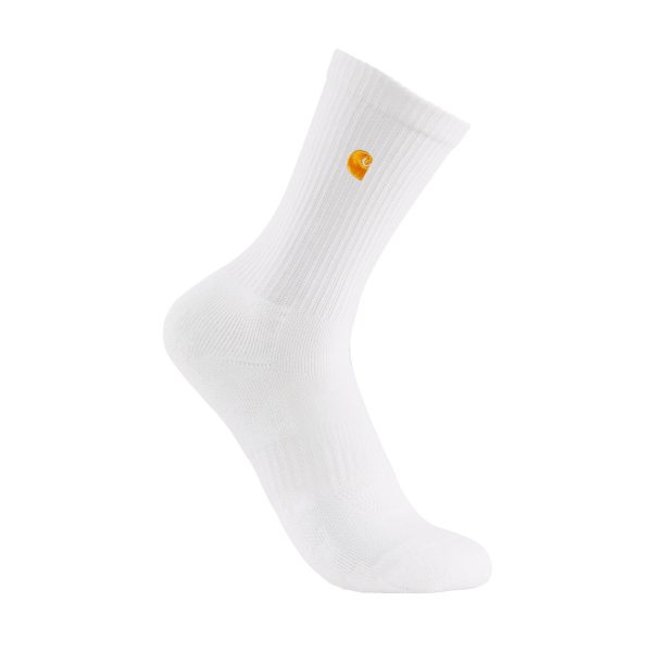 Carhartt Kids' Midweight Embroidered Crew Sock 4-Pack (Youth)
