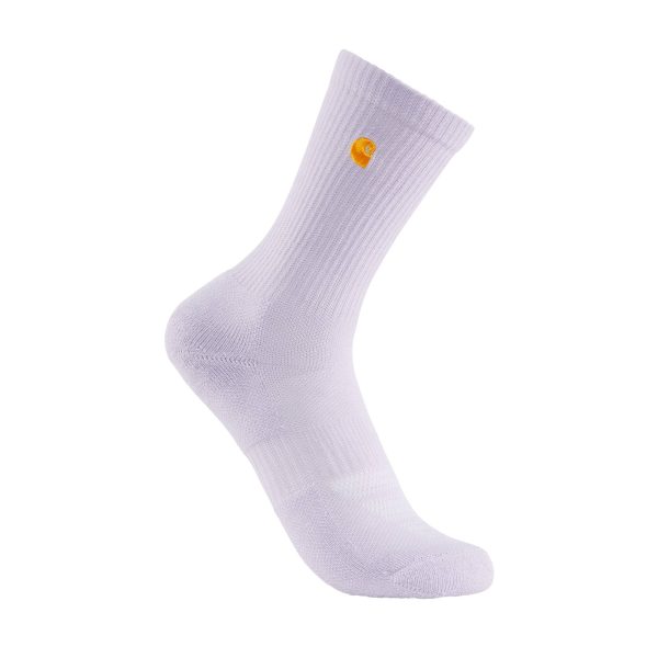 Carhartt Kids' Midweight Embroidered Crew Sock 4-Pack (Youth)