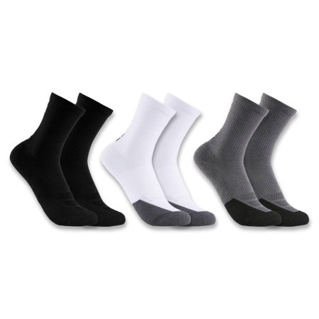 Carhartt Kids' Force Midweight Logo Crew Sock 3-Pack (Youth)