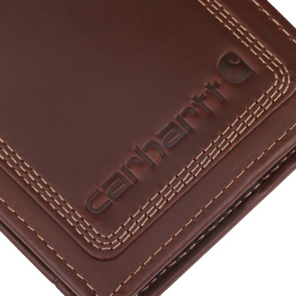 Carhartt Leather Triple-Stitched Passcase