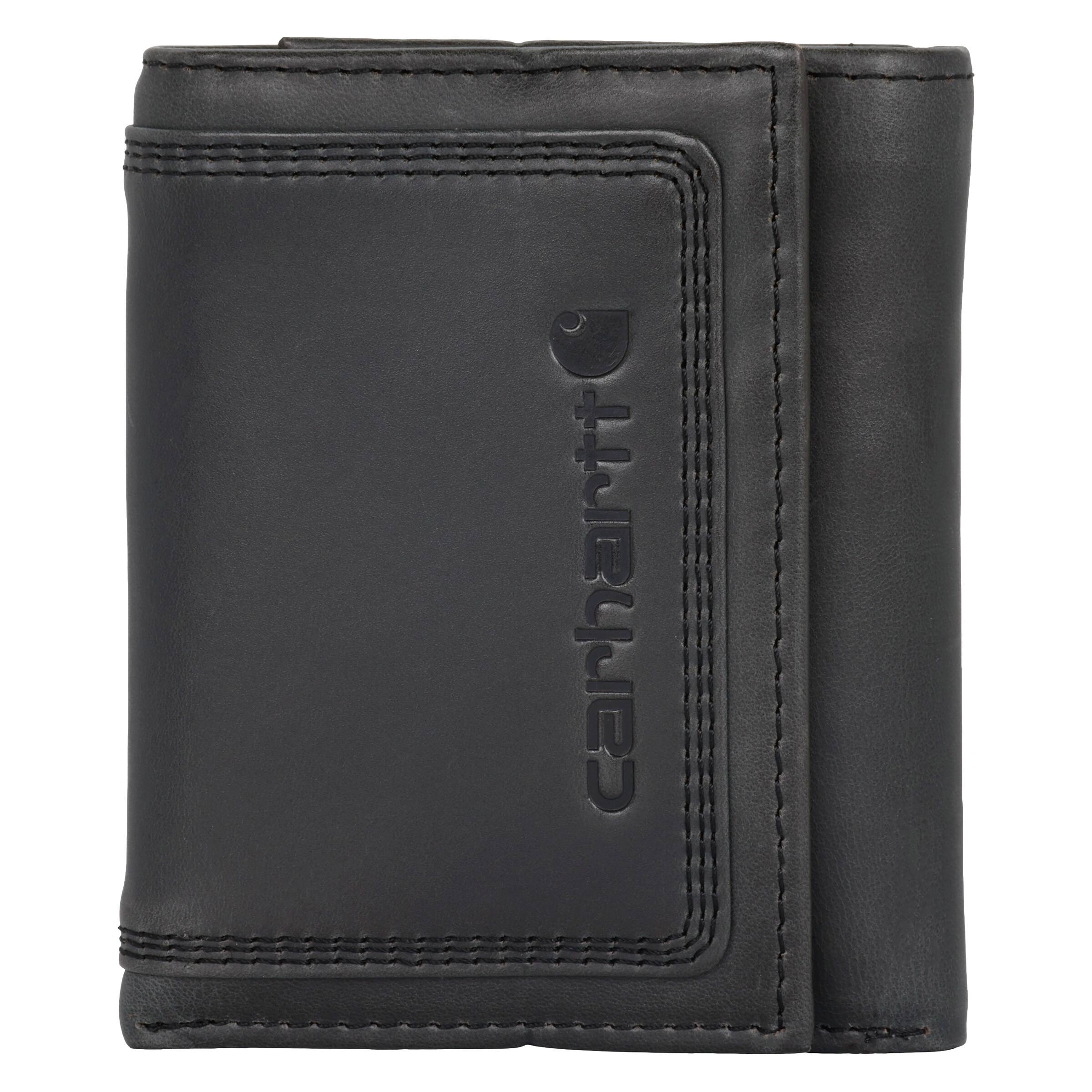 Carhartt Leather Triple-Stitched Trifold Wallet