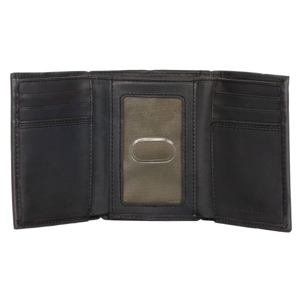 Carhartt Leather Triple-Stitched Trifold Wallet