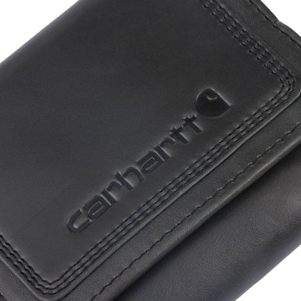 Carhartt Leather Triple-Stitched Trifold Wallet