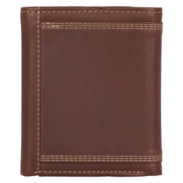 Carhartt Leather Triple-Stitched Trifold Wallet