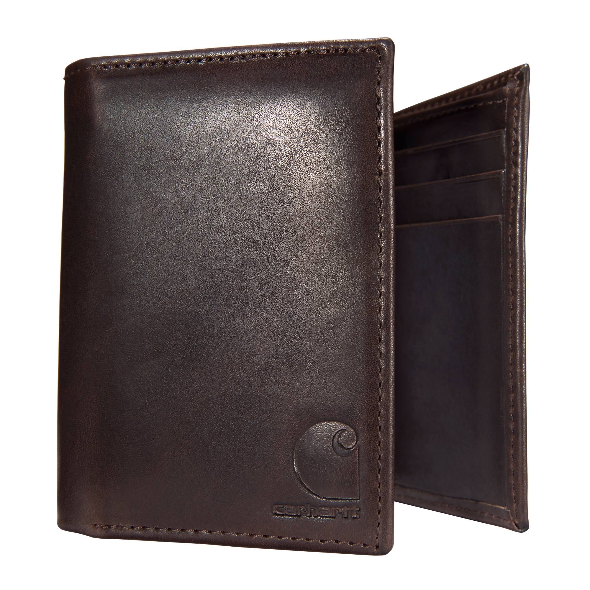 Carhartt Oil Tan Leather Trifold Wallet - Image 3