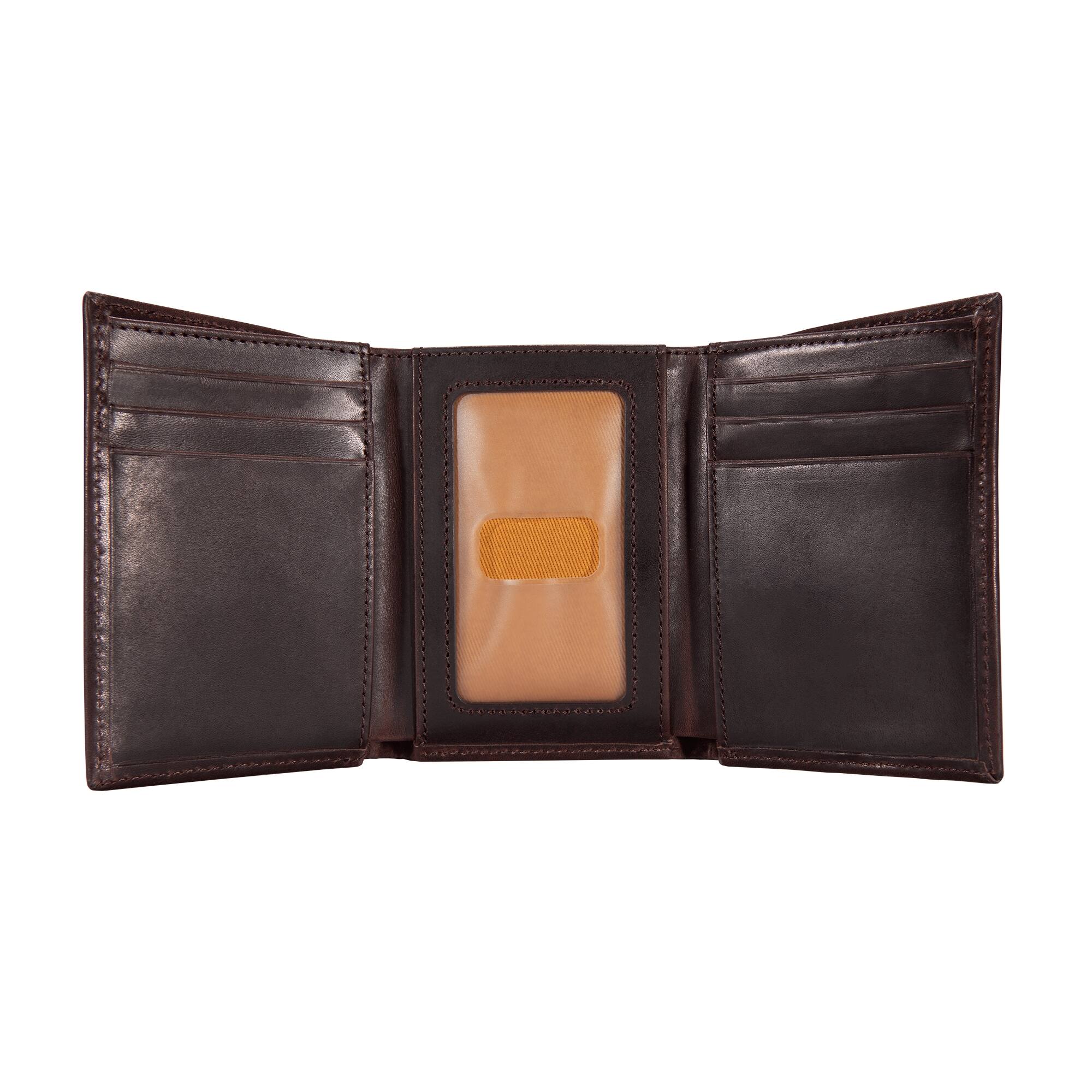 Carhartt Oil Tan Leather Trifold Wallet - Image 5