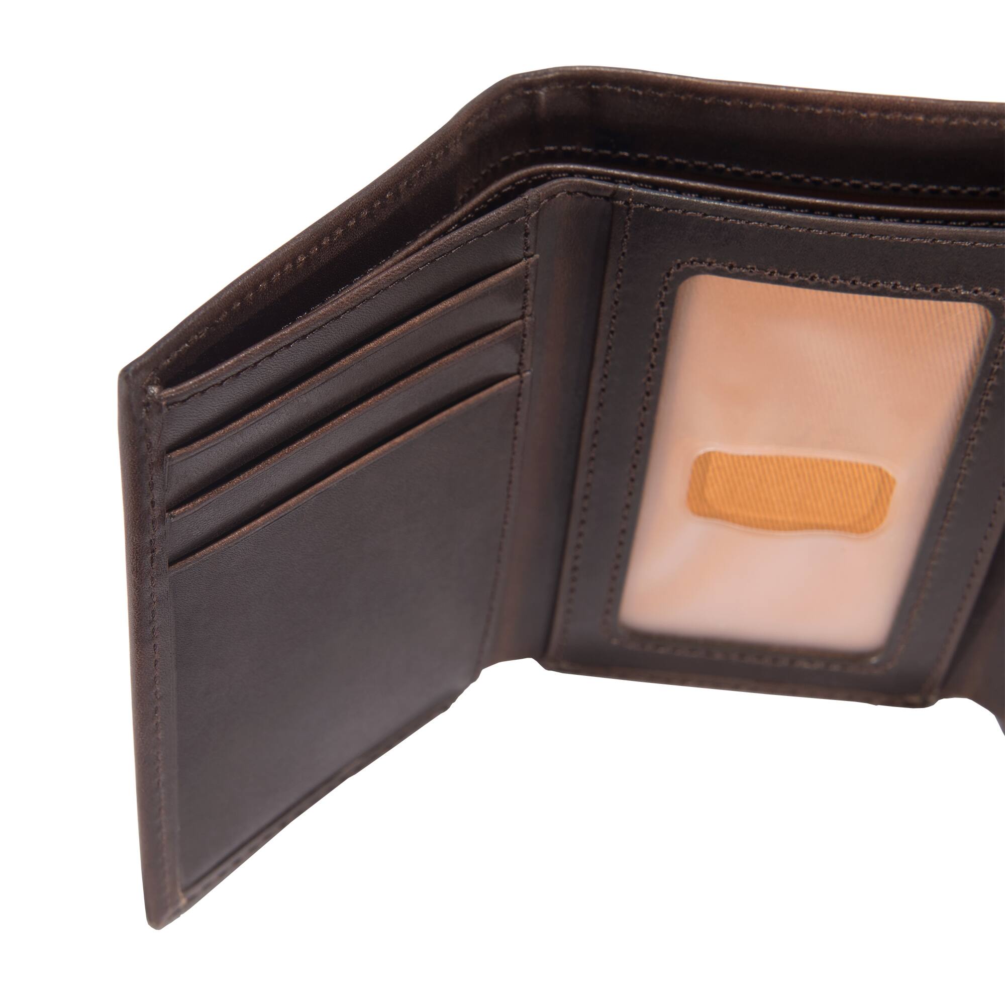 Carhartt Oil Tan Leather Trifold Wallet - Image 6