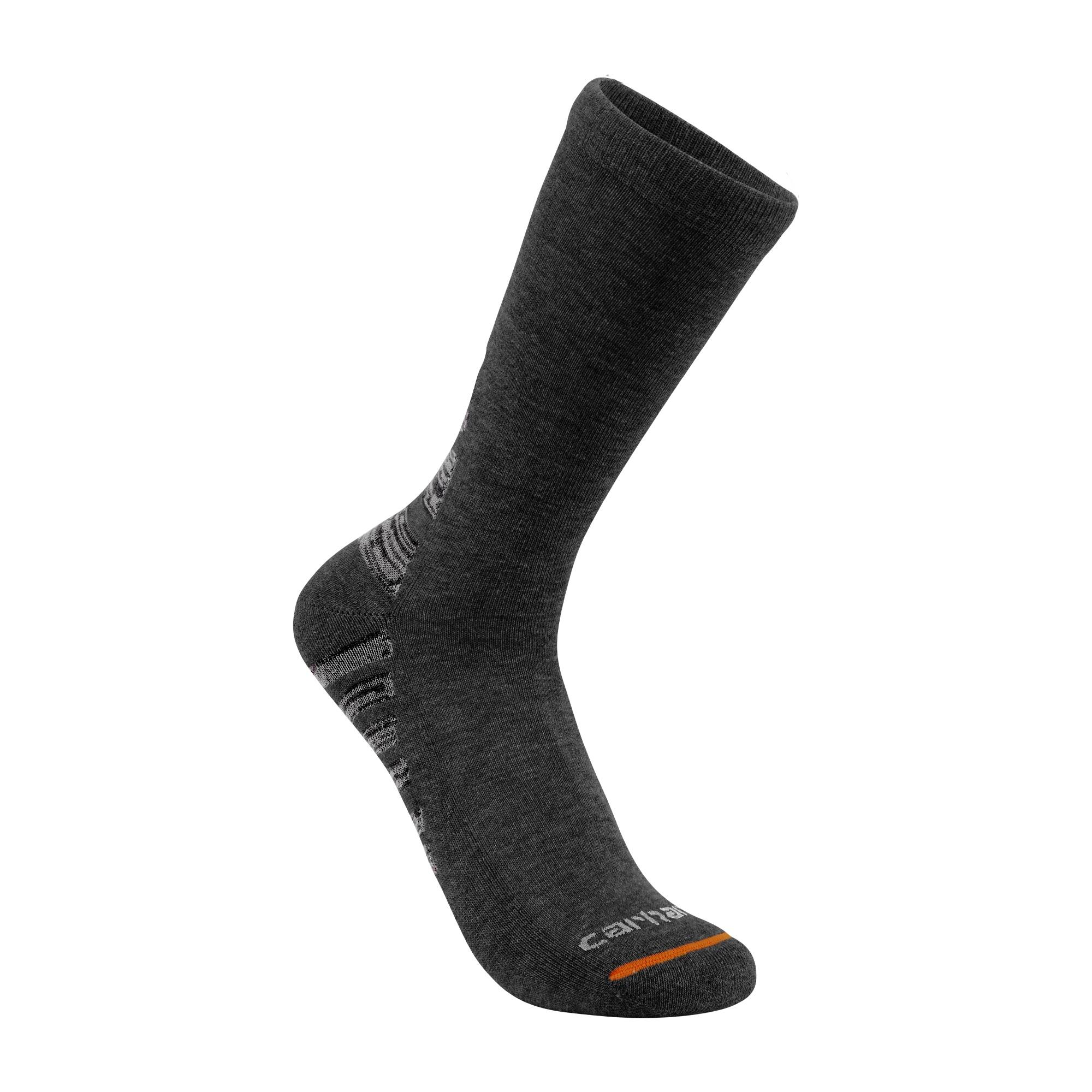 Carhartt Midweight Synthetic-Cotton Blend Crew Sock 3-Pack - Image 4