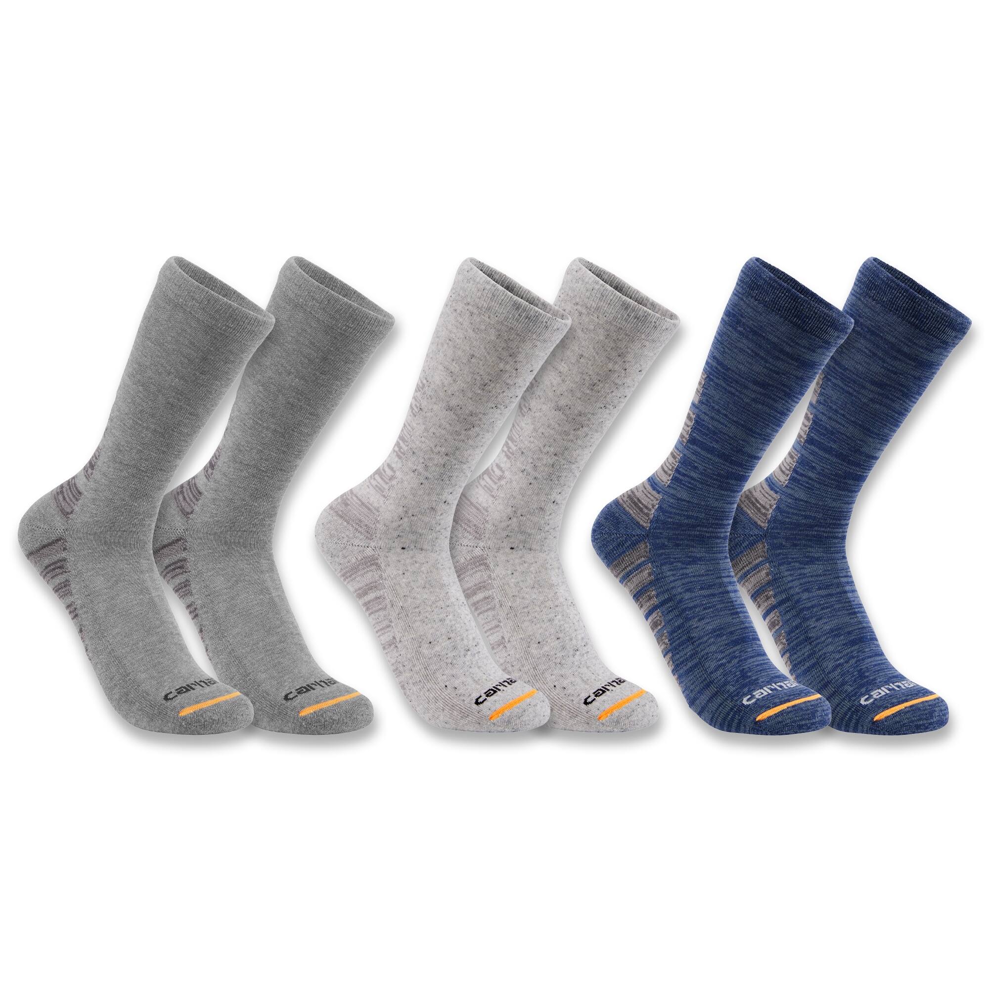 Carhartt Midweight Synthetic-Cotton Blend Crew Sock 3-Pack - Image 5